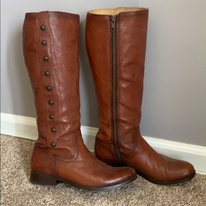 Frye Military Melissa Button Boot sz 6.5